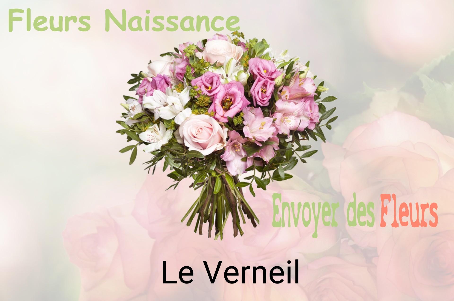 Bouquet de fleurs de naissance livré à Le Verneil